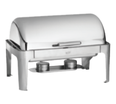 TableCraft CW40167 Full Size Chafer w/ Roll-Top Lid & Chafing Fuel Heat