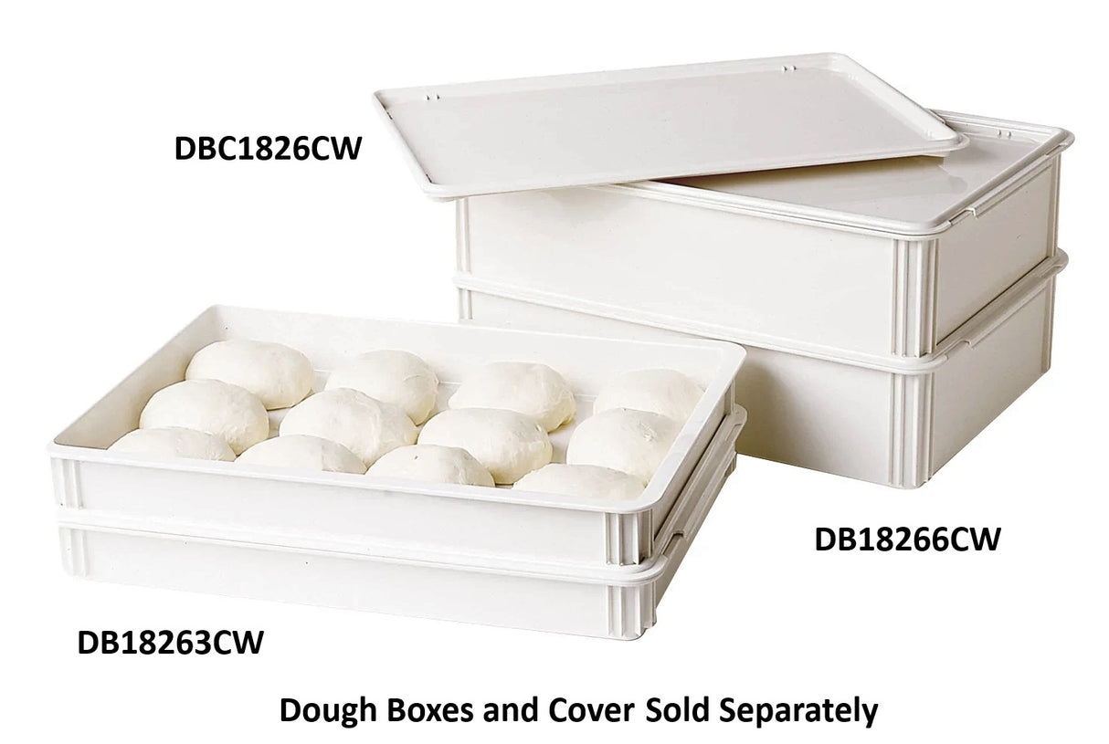 Cambro DB18266CW148 Camwear Polycarbonate Pizza Dough Box 26"L x 18"W x 6"D - White