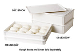 Cambro DB18266CW148 Camwear Polycarbonate Pizza Dough Box 26"L x 18"W x 6"D - White