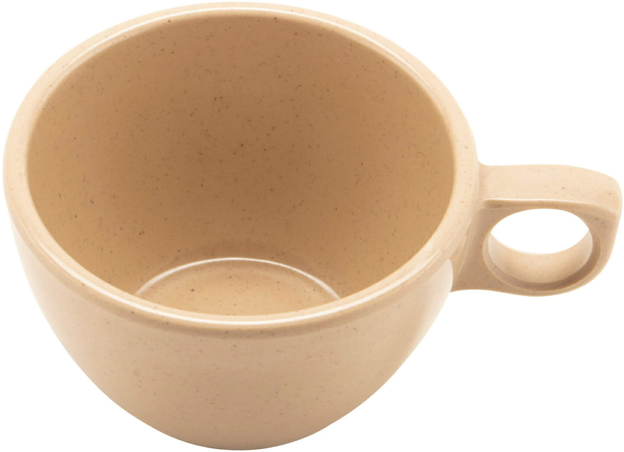 GET DC-100-S SuperMel Melamine Ovide Coffee Cup / Mug 7-1/2 oz. - Sandstone - 48/Case