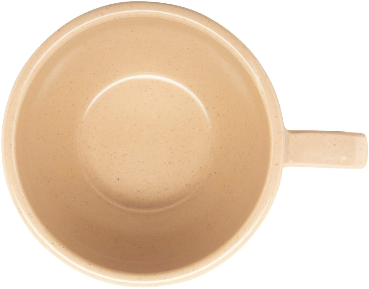 GET DC-100-S SuperMel Melamine Ovide Coffee Cup / Mug 7-1/2 oz. - Sandstone - 48/Case