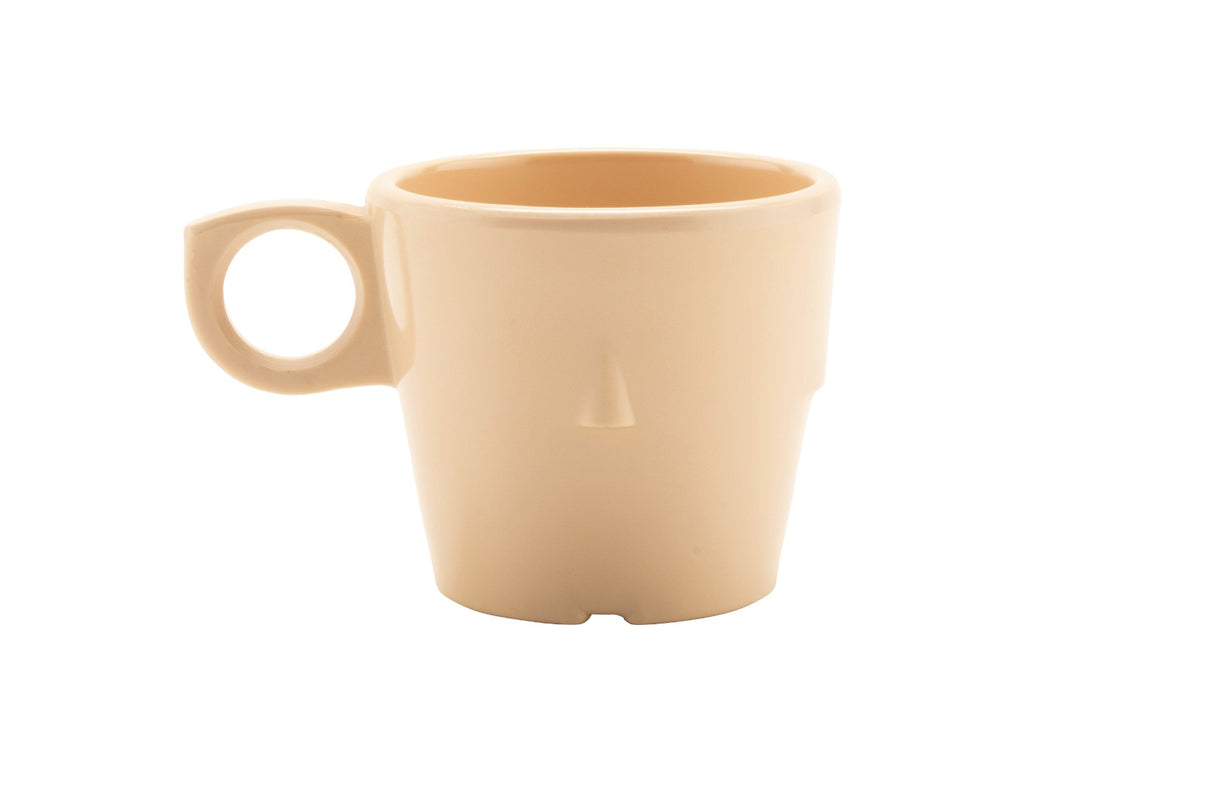 GET DC-101-T SuperMel Melamine Conic Stacking Cup / Mug 7-1/2 oz. - Tan - 48/Case