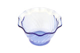 GET DD-50-BL Dessert Time SAN Plastic Small Tulip Dessert Dish 5 oz. - Transparent Blue - 48/Case