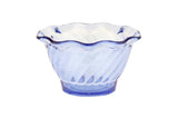 GET DD-50-BL Dessert Time SAN Plastic Small Tulip Dessert Dish 5 oz. - Transparent Blue - 48/Case