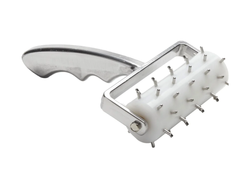 American Metalcraft DDCH7744 7 1/2" Dough Docker w/ Handle & Pins, Aluminum/Stainless - 24ea/Case