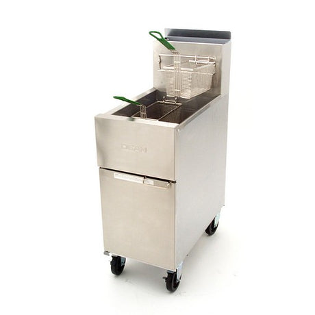 Dean SR142LP Super Runner Value propane gas floor fryer 43 lb capacity 105,000 BTU