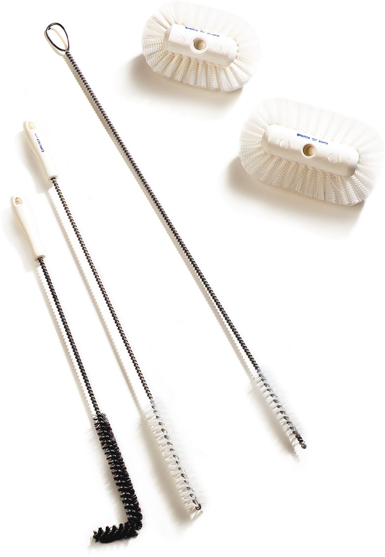 Carlisle 4015000 Sparta Fryer, Refrigeration and Kettle Valve Coil Brush with Stiff Polyester Bristles 28"