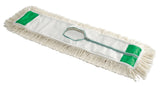 Winco DM-24 Dust Mop with 24" x 5" Cotton Head and 60" Aluminum Handle - 6/Case