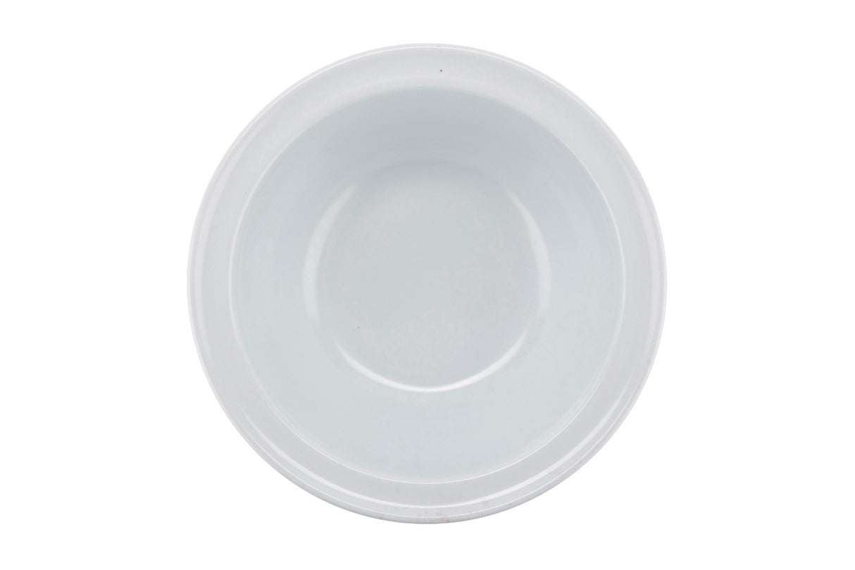 GET DN-313-W SuperMel Melamine Stackable Wide Rim Grapefruit Bowl 13 oz. - White - 48/Case