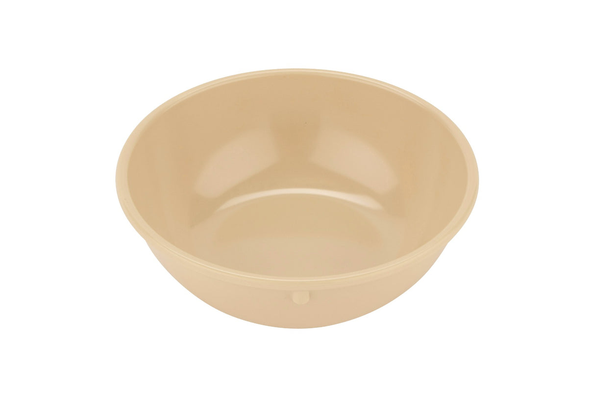 GET DN-314-T SuperMel Melamine Stackable Narrow Rim Oatmeal Nappie Bowl 14 oz. - Tan - 48/Case