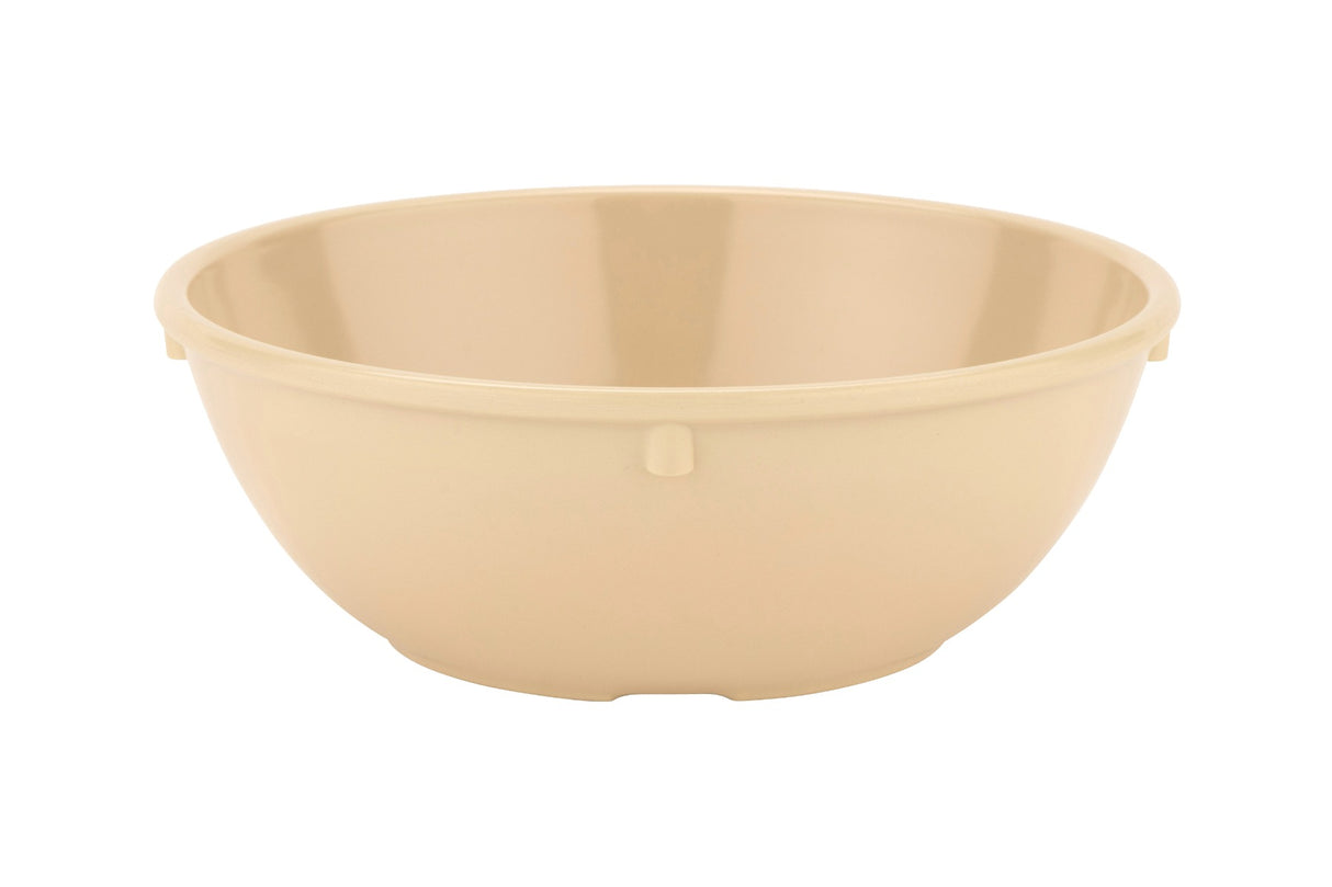 GET DN-314-T SuperMel Melamine Stackable Narrow Rim Oatmeal Nappie Bowl 14 oz. - Tan - 48/Case
