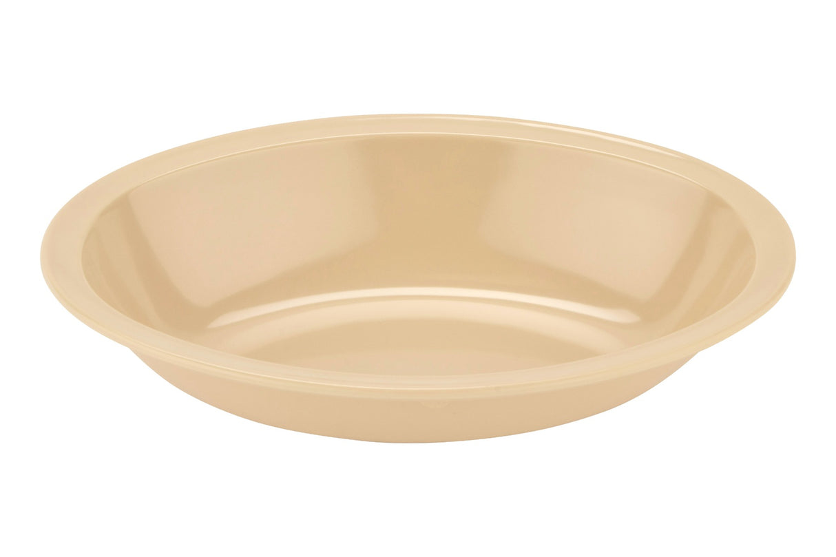 GET DN-332-T SuperMel Melamine Narrow Rim Oval Serving Bowl 32 oz. 10"x7-1/4" - Tan - 12/Case