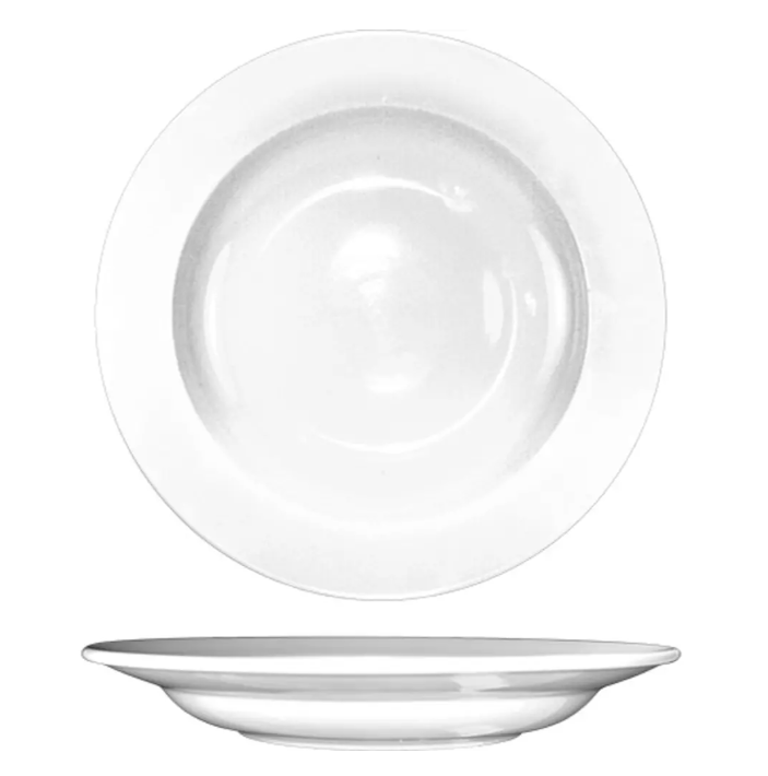 International Tableware DO-105 12 oz Dover Pasta Bowl - Porcelain, European White