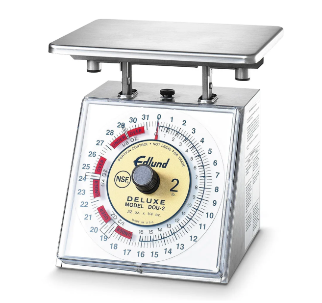 Edlund DOU-2 Dial Type Portion Scale w/ 32 oz x 1/4 oz Graduation, Stainless