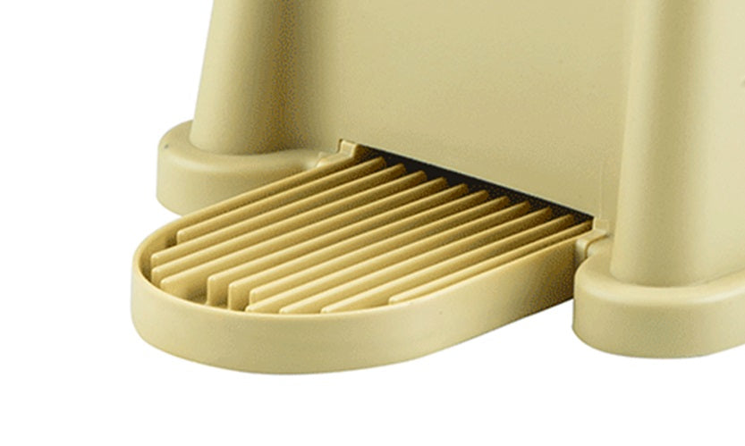 TableCraft DP6 Polypropylene Drip Tray - fits Slimline Beverage Dispensers (356DP and TW33DP) - Almond - 12/Case