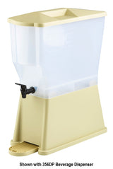 TableCraft DP6 Polypropylene Drip Tray - fits Slimline Beverage Dispensers (356DP and TW33DP) - Almond - 12/Case