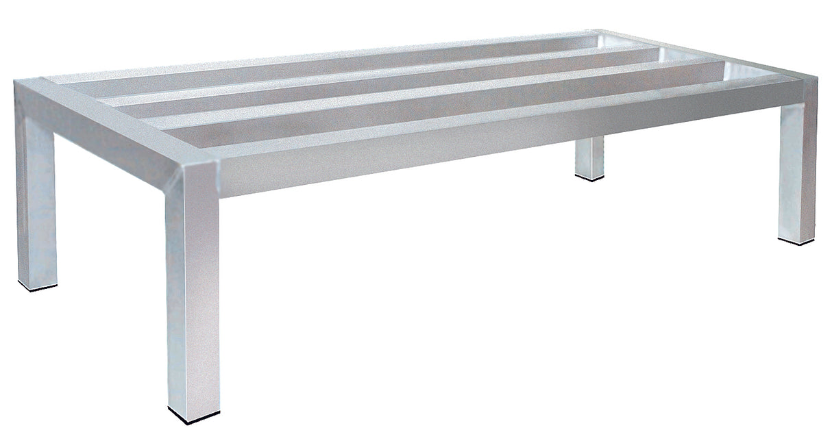 Advance Tabco DUN-2060-X Special Value Aluminum Stationary Dunnage Rack 60" x 20" x 12"H - 2,000 lb./capacity