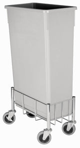 Winco DWR-1708 Rectangular Wire Trash Can Dolly for 23 gal. Slender Trash Cans - 400 lb Capacity - 4/Case