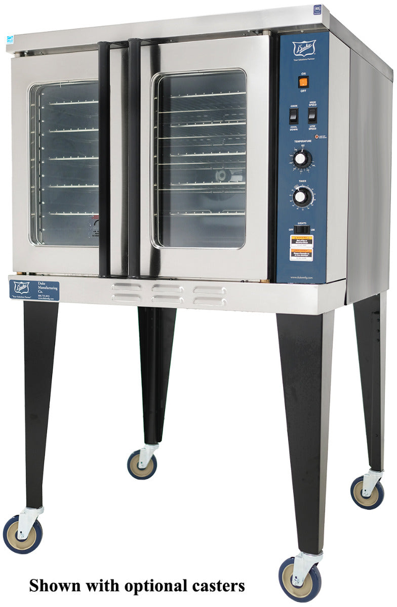 Duke E101-E-208 Single-Deck Full Size Electric Convection Oven with Thermostatic Controls 38" - 208v/3ph