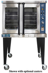 Duke E101-G-LP Single-Deck Full Size Propane Gas Convection Oven with Thermostatic Controls 38" - 40,000 BTU