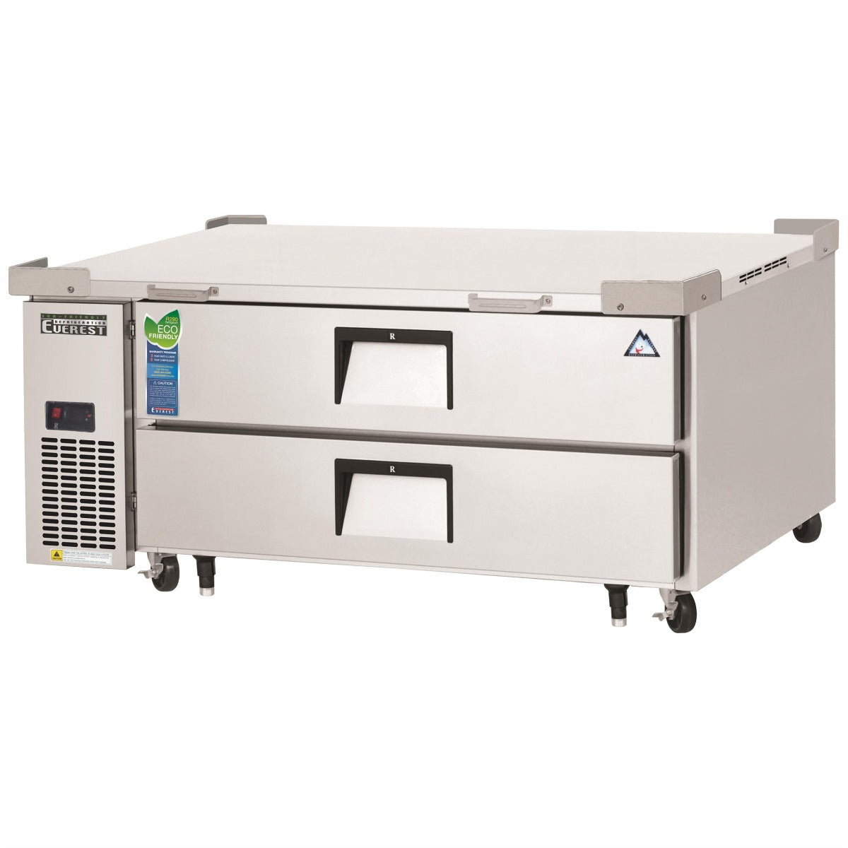 Everest Refrigeration ECB52D2 1-Section 2 Drawer Refrigerated Chef Base 52" - 115V