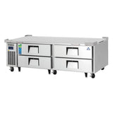 Everest Refrigeration ECB82D4 2-Section 4 Drawer Refrigerated Chef Base 82" - 115V