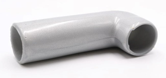 EconAir F2100015 Gray Vinyl Exhaust Fan Elbow Grease Pipe Down Spout, 1-1/2 inch inside diameter