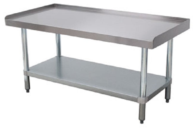 Advance Tabco EG-LG-300-X Special Value Stainless Steel Equipment Stand with Adjustable Galvanized Undershelf 30" x 30"