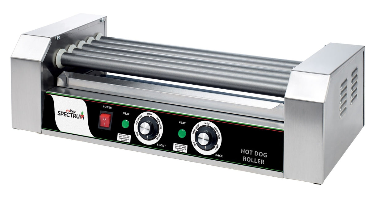 Winco EHDG-5R Spectrum RollsRight Countertop 12-Dog Hot Dog Roller Grill - 110v