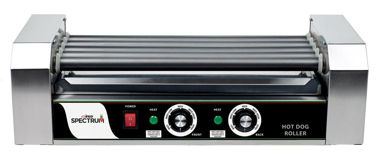 Winco EHDG-5R Spectrum RollsRight Countertop 12-Dog Hot Dog Roller Grill - 110v