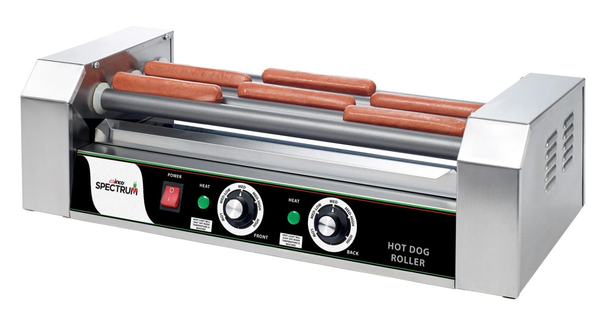 Winco EHDG-5R Spectrum RollsRight Countertop 12-Dog Hot Dog Roller Grill - 110v