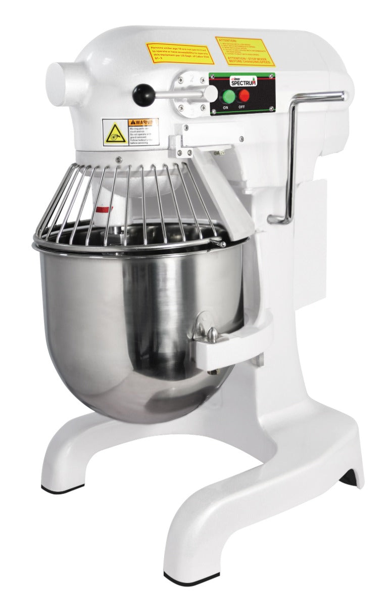 Winco EMP-10 Spectrum Planetary Bench Mixer with Accessories 10.5 Quart - 3 Fixed Speeds - 110v