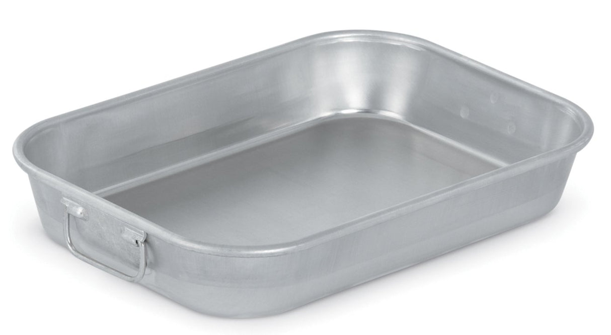 Vollrath 4412 Wear-Ever Aluminum Baking and Roasting Pan with Handles (4.5 Qt. )- 13 1/4" x 9 3/4" x 2 1/4"