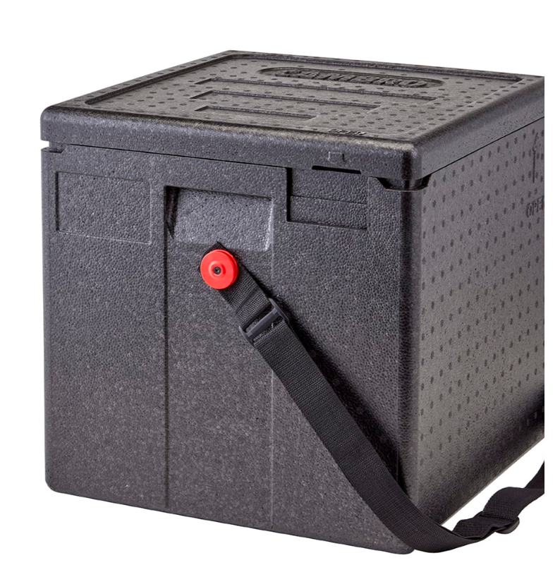 Cambro EPPMBWSTSW110 GoBox™ Insulated Milk Box - 10 7/10 gal w/ (1) Pan Capacity, Black