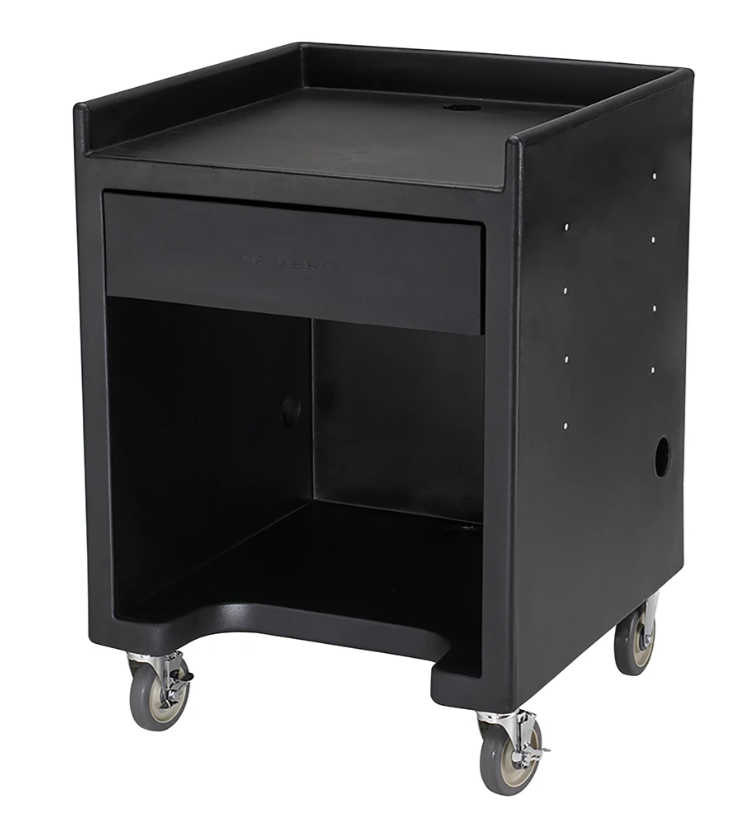 Cambro ES28110 28"W Cash Register Stand w/ Plastic Top, 39"H