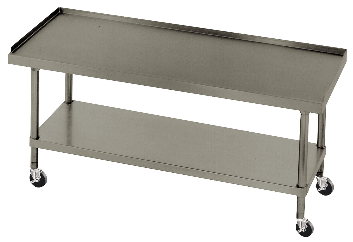 Advance Tabco ES-306C Stainless Steel Mobile Equipment Stand with Adjustable Undershelf 72" x 30"