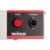 Winco ESH-1 Freestanding Infrared Strip Heater / Food Warmer with Adjustable Height U-Shaped Stand 26-1/8"L x 14-1/4"W x 20-5/8"H - 120v