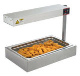 Winco ESH-1 Freestanding Infrared Strip Heater / Food Warmer with Adjustable Height U-Shaped Stand 26-1/8"L x 14-1/4"W x 20-5/8"H - 120v