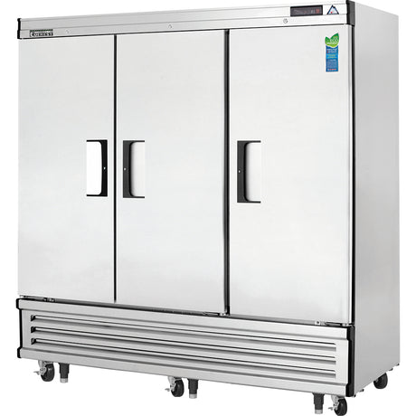 Everest Refrigeration EBF3 3‑Section Reach‑In Freezer with Three Solid Swing Doors