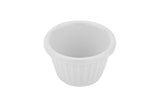 GET F-615-W Melamine Fluted Ramekin 1-1/2 oz. - White - 48/Case
