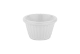 GET F-615-W Melamine Fluted Ramekin 1-1/2 oz. - White - 48/Case