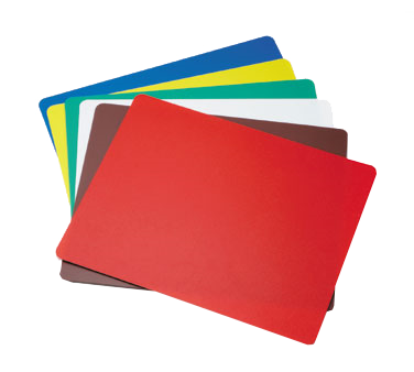 TableCraft FCB1218A Polyethylene Flexible Cutting Mat, 12 x 18", NSF, Assorted Colors
