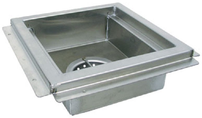Advance Tabco FDR-1212 Stainless Steel Floor Drain with Waste Cup & Removable Basket 12" x 12" x 4"Deep