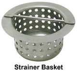Advance Tabco FDR-1212 Stainless Steel Floor Drain with Waste Cup & Removable Basket 12" x 12" x 4"Deep