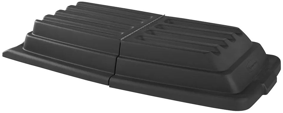 Rubbermaid FG102800BLA Structural Foam Plastic Hinged Domed Tilt Truck Lid - Black - for FG101100BLA and FG101300BLA Tilt Trucks