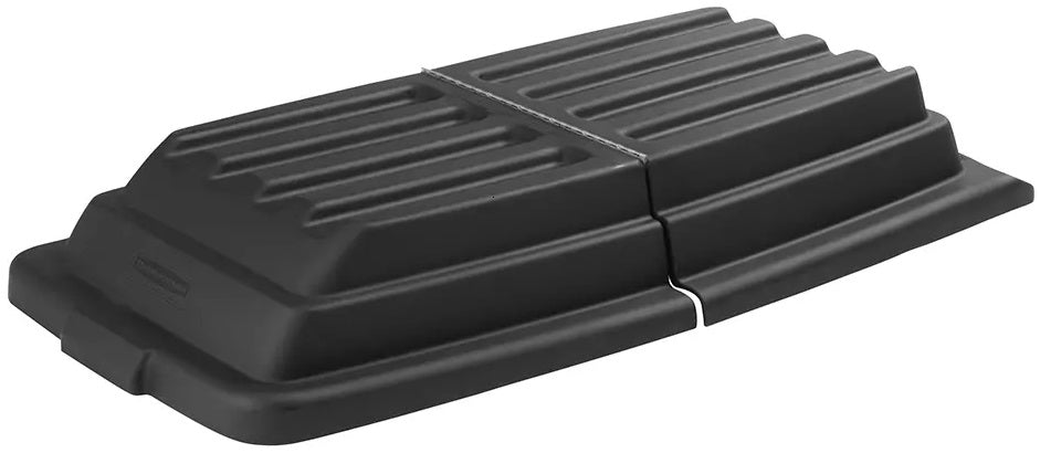 Rubbermaid FG102800BLA Structural Foam Plastic Hinged Domed Tilt Truck Lid - Black - for FG101100BLA and FG101300BLA Tilt Trucks