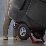 Rubbermaid FG130400BLA Rotomolded Open Top Utility Duty Tilt Truck / Trash Cart - Black -  1/2 cu. yd. (450 lb. Capacity)