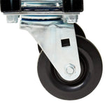 Rubbermaid FG130500BLA Rotomolded Open Top Standard Duty Tilt Truck / Trash Cart - Black - 1/2 cu. yd. (850 lb. Capacity)