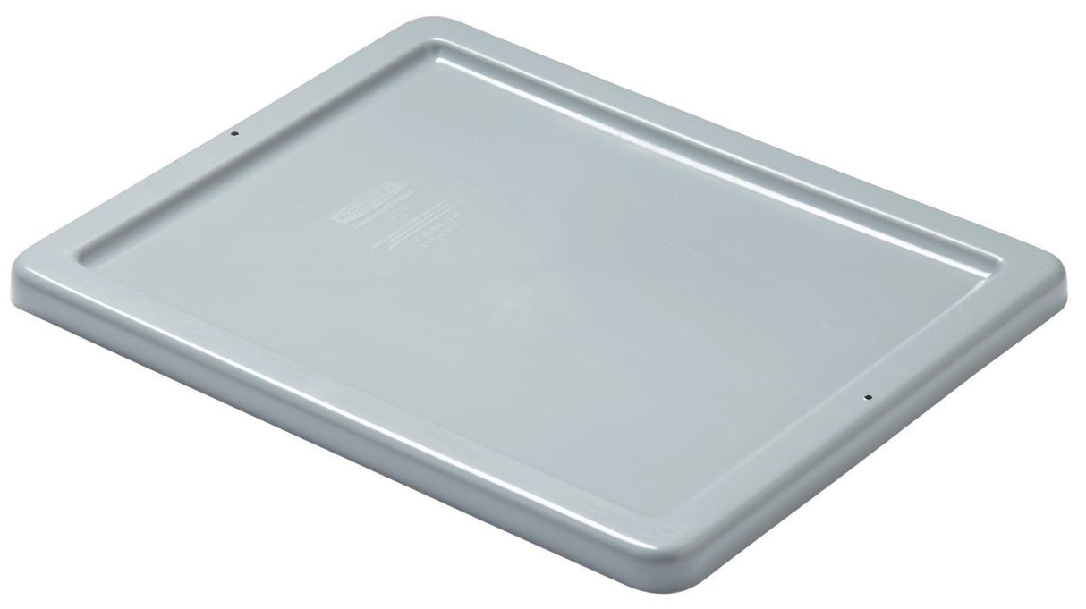 Rubbermaid FG172000GRAY Stack and Nest Palletote Polyethylene Rectangle Flat Storage / Tote Box Lid 19-3/4"W x 15-3/4"D x 1"H - Gray - for Palletote Boxes (FG172100GRAY & FG172200GRAY)