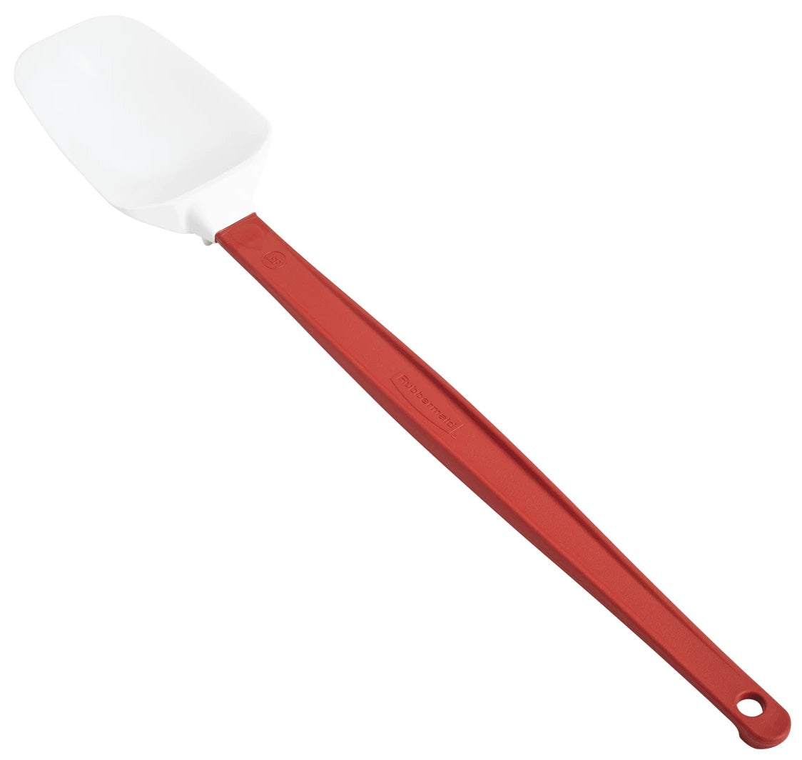 Rubbermaid FG196800RED High-Heat Silicone Scraper / Spatula with Red Nylon Handle 16-1/2"OAL